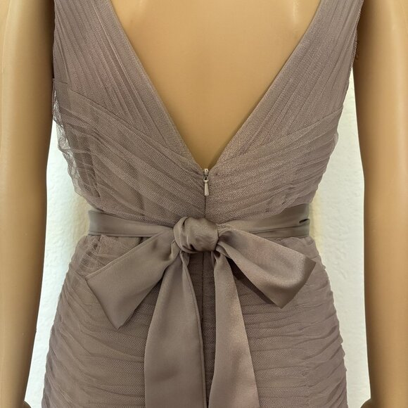 Sorella Vita Chiffon Dress with Back Satin Bow - Size 12 - Picture 3 of 6